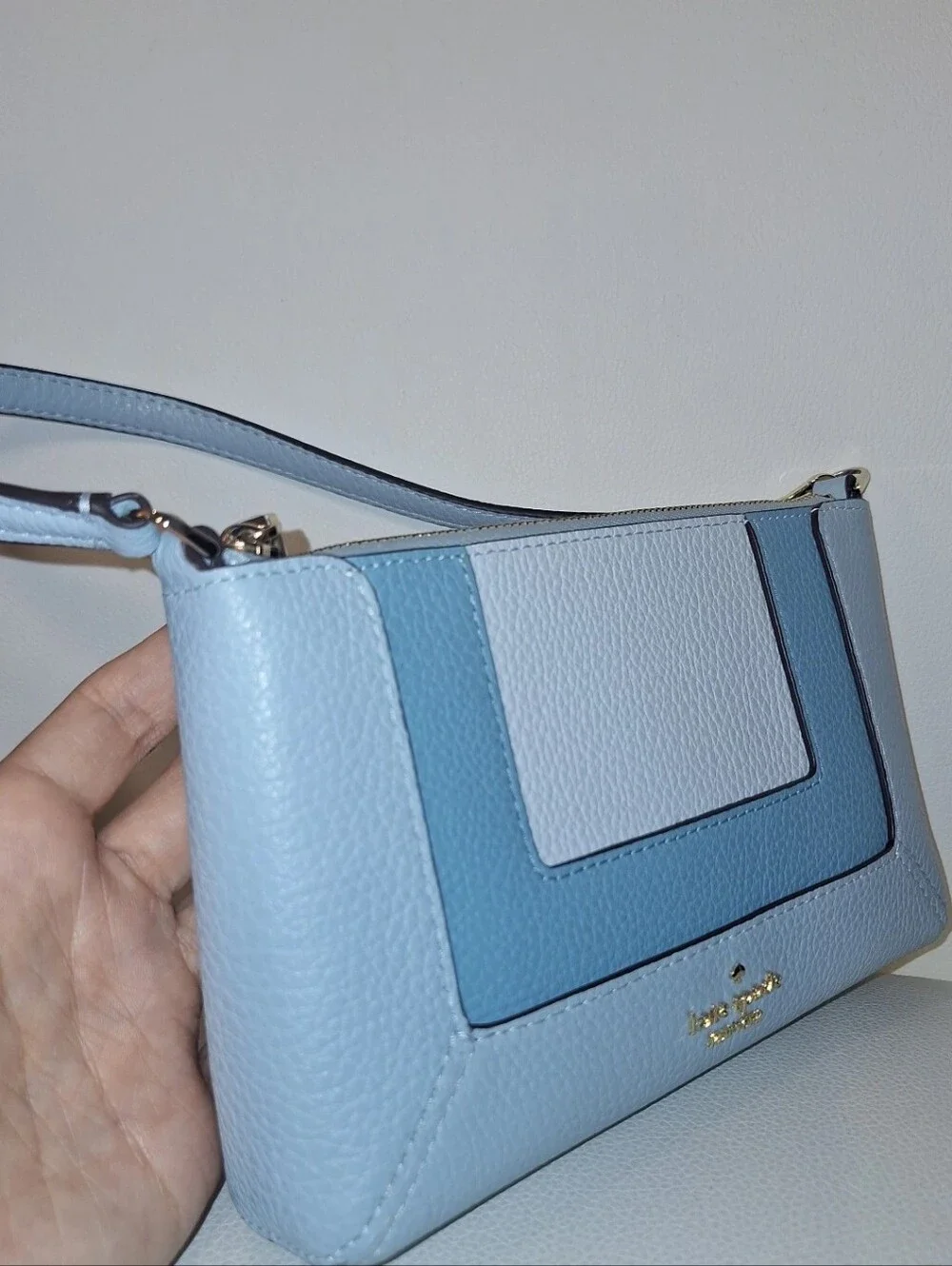 Kate Spade Light Blue Leather Small Shoulder Bag NWOT